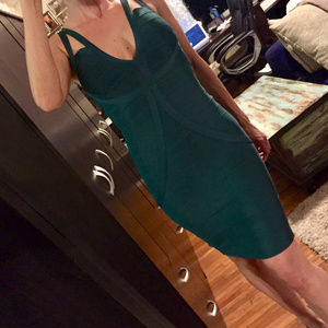 Bandage dress. Emerald. S